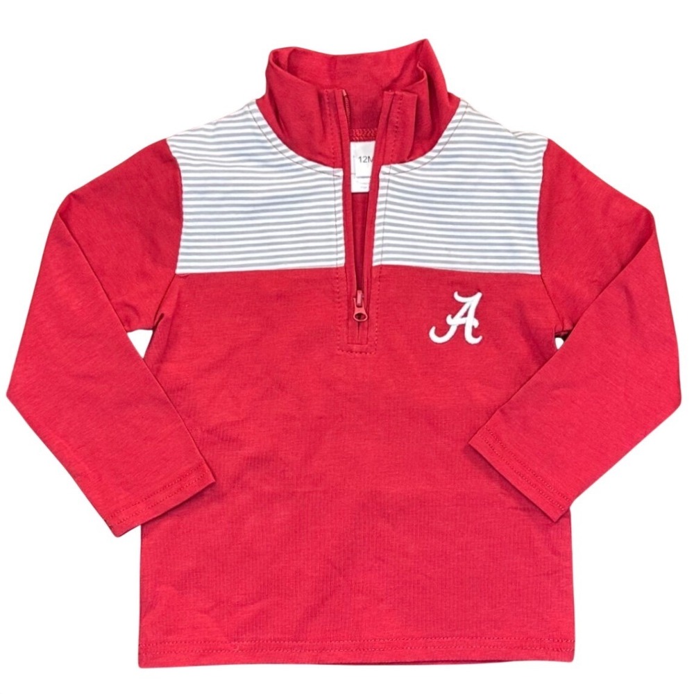 Alabama Crimson Tide Quarter Zip Pullover Baby Boy Size 12M